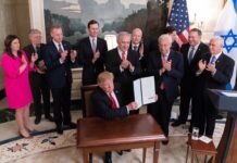 Ruch 11 Listopada wyraża poparcie dla prezydenta Donalda Trumpa, który w dniu 25 marca podpisał dekret uznający suwerenność państwa Izrael nad Wzgórzami Golan